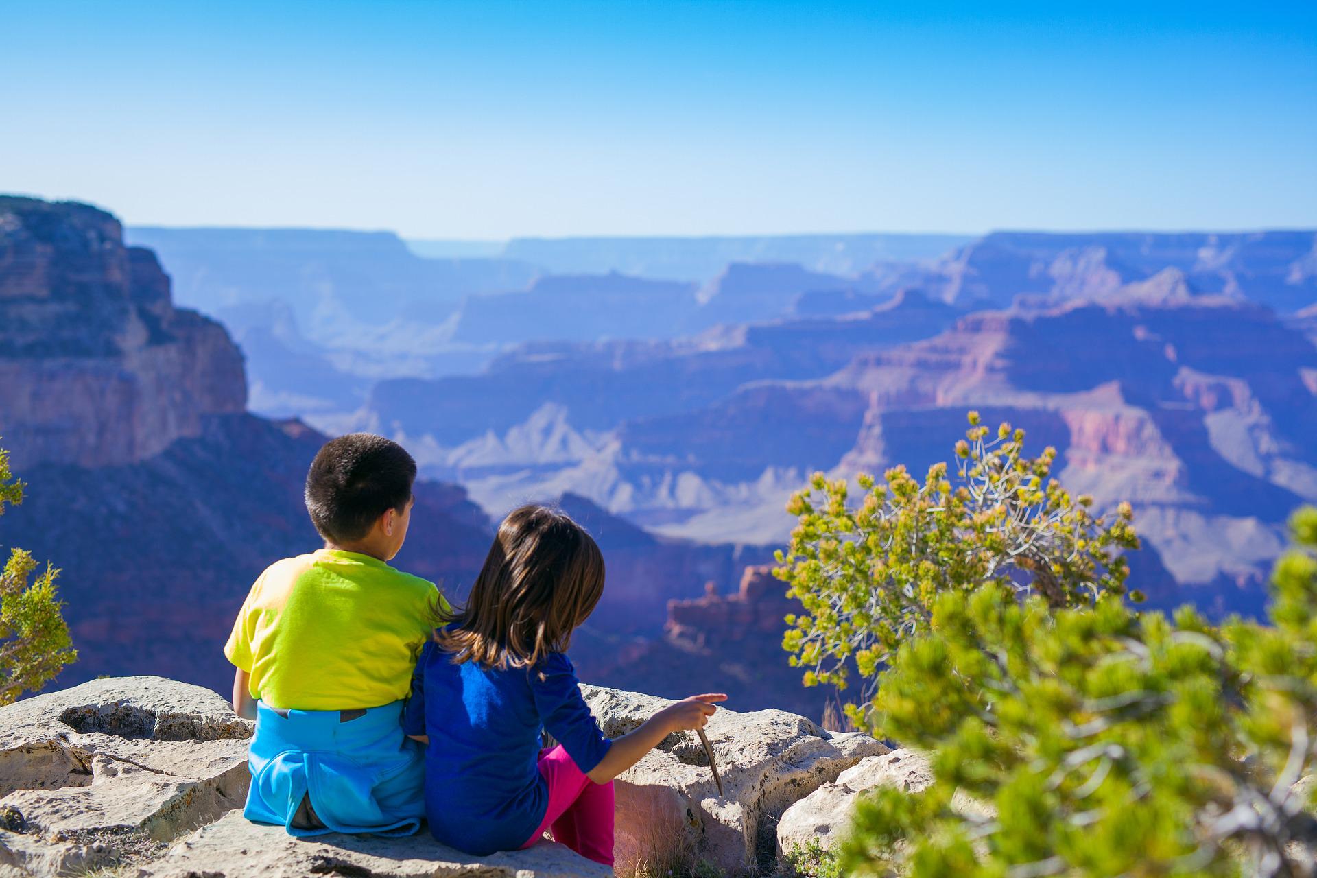 Kids at the Grand Canyon